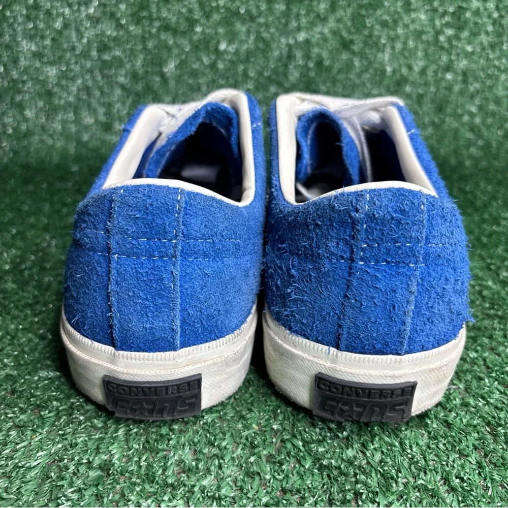 Converse One Star Pro‎ Shoes Mens 9.5 Blue Suede Low Comfort Casual Sneakers - Picture 4 of 12